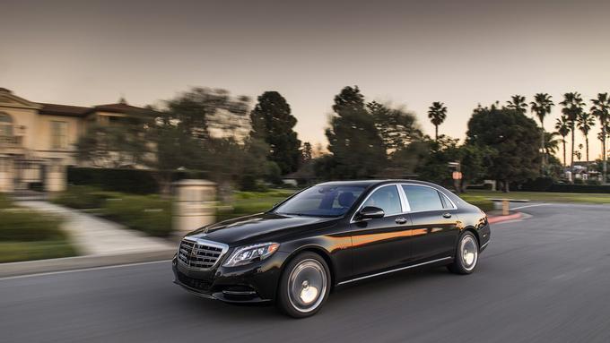 The Mercedes S class AMG sports luxury limousine