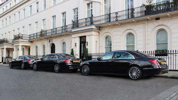 The Mercedes S class limousines providing extra legroom 